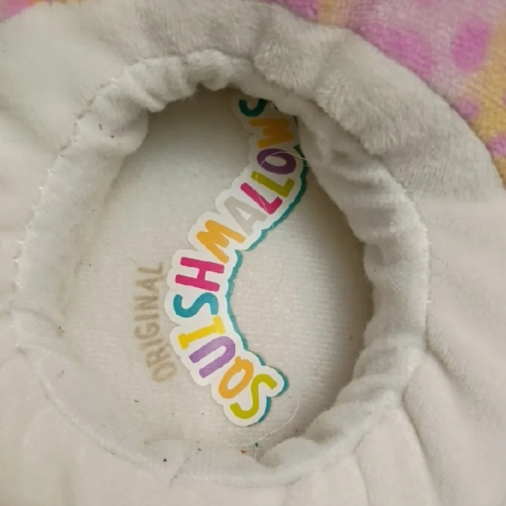 Squishmallow Kids Plush Slippers Size 13-1 Colorful Leopard Cat